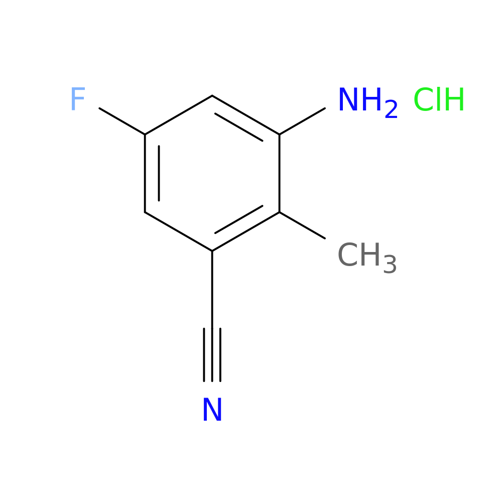 3-amino-5-fluoro-2-methylbenzonitrile hydrochloride