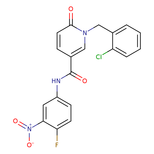1-[(2-chlorophenyl)methyl]-N-(4-fluoro-3-nitrophenyl)-6-oxo-1,6-dihydropyridine-3-carboxamide