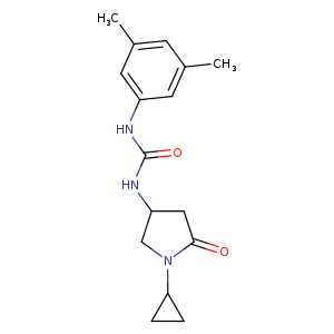 3-(1-cyclopropyl-5-oxopyrrolidin-3-yl)-1-(3,5-dimethylphenyl)urea