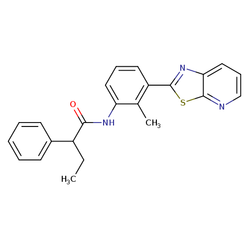 N-(2-methyl-3-{[1,3]thiazolo[5,4-b]pyridin-2-yl}phenyl)-2-phenylbutanamide