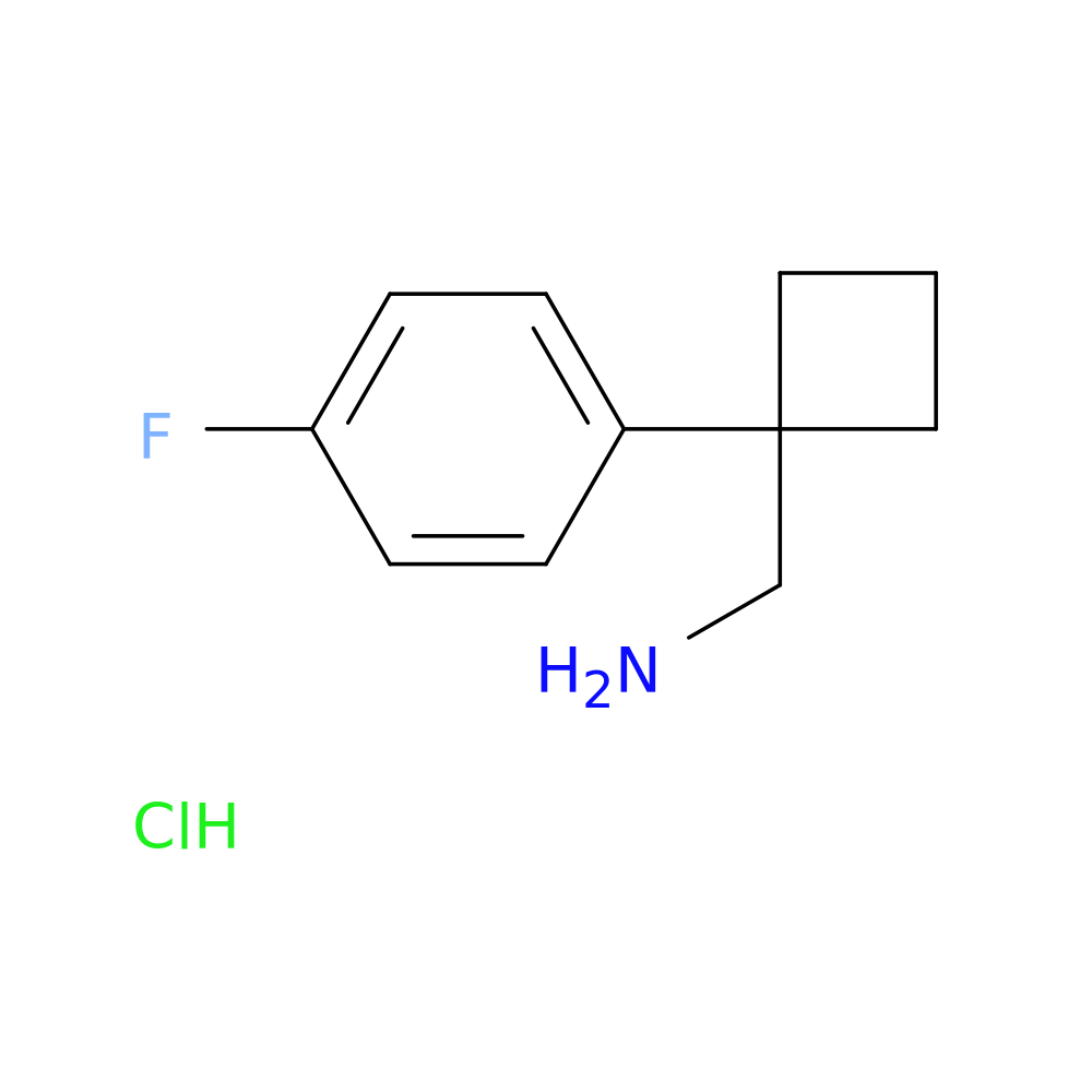 [1-(4-Fluorophenyl)cyclobutyl]methanamine, HCl