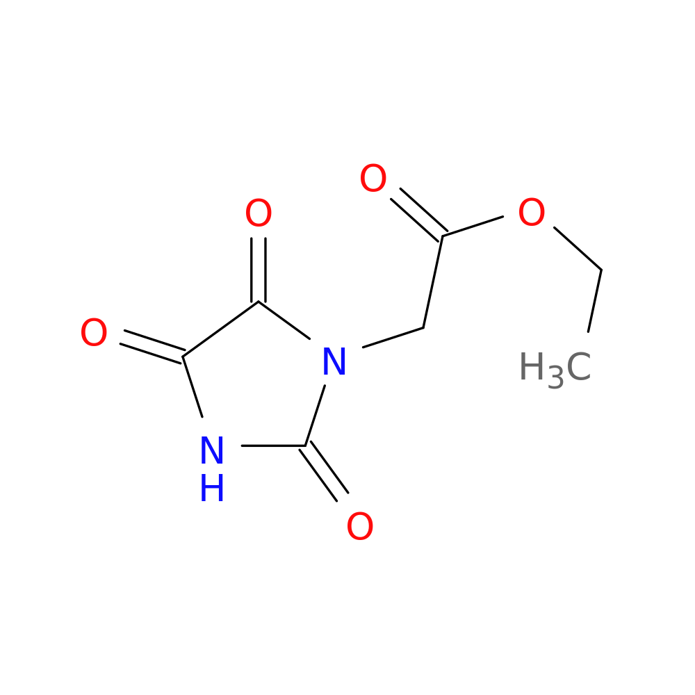 Ethyl 2-(2,4,5-trioxoimidazolidin-1-yl)acetate