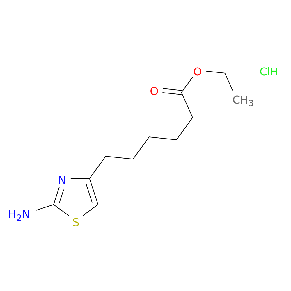 ethyl 6-(2-amino-1,3-thiazol-4-yl)hexanoate hydrochloride