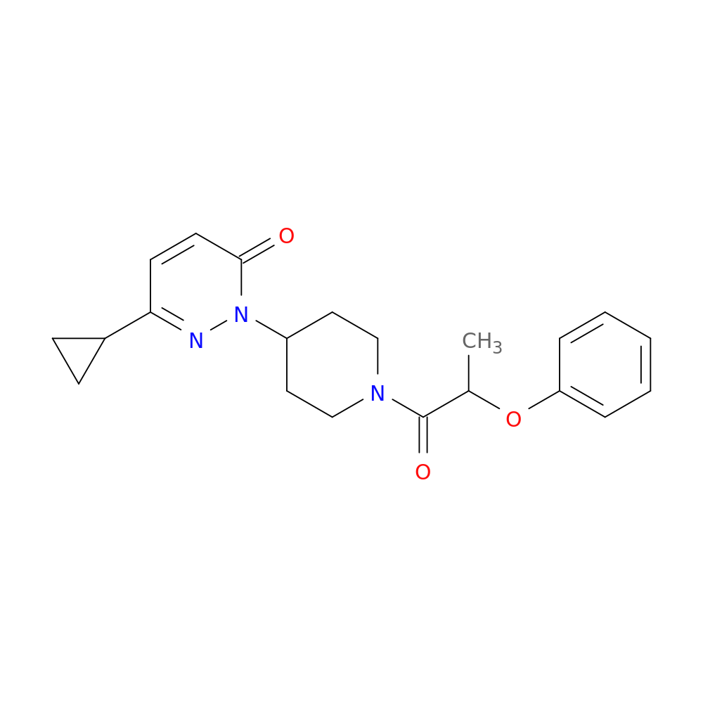6-cyclopropyl-2-[1-(2-phenoxypropanoyl)piperidin-4-yl]-2,3-dihydropyridazin-3-one