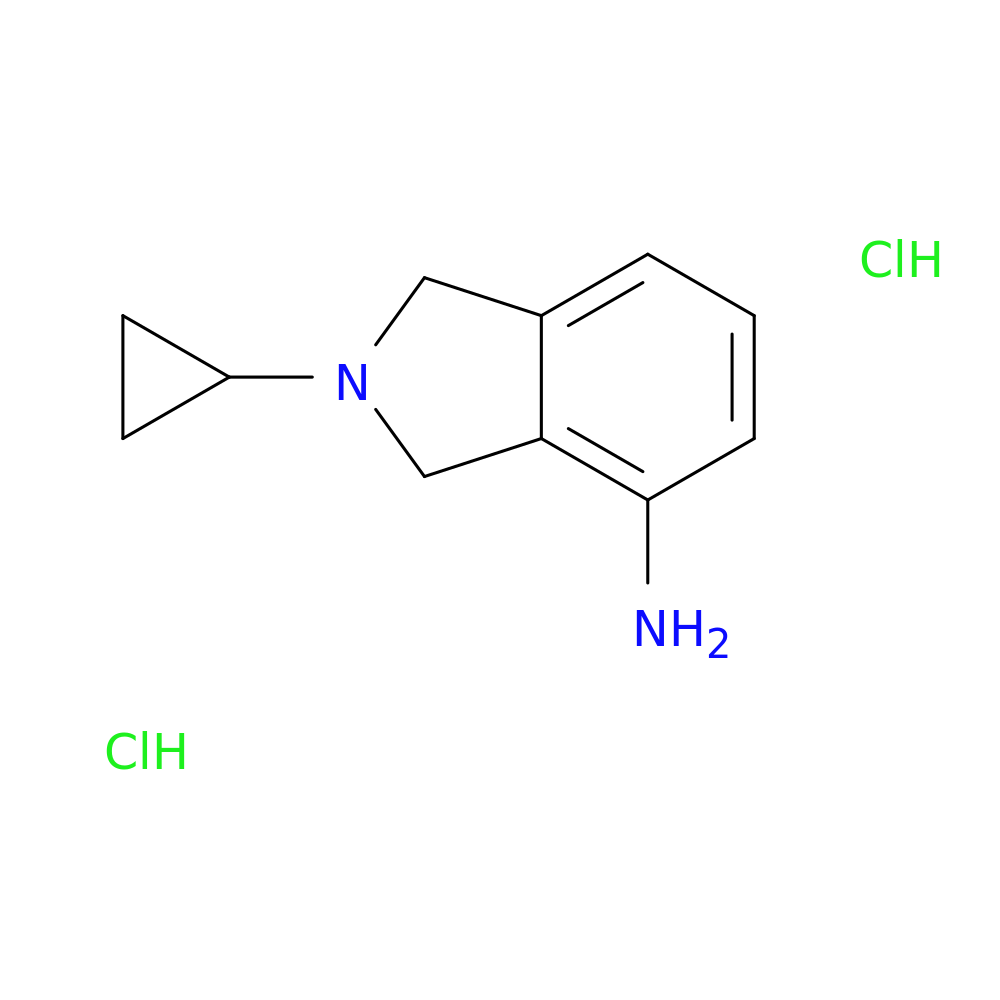 2-cyclopropyl-2,3-dihydro-1H-isoindol-4-amine dihydrochloride