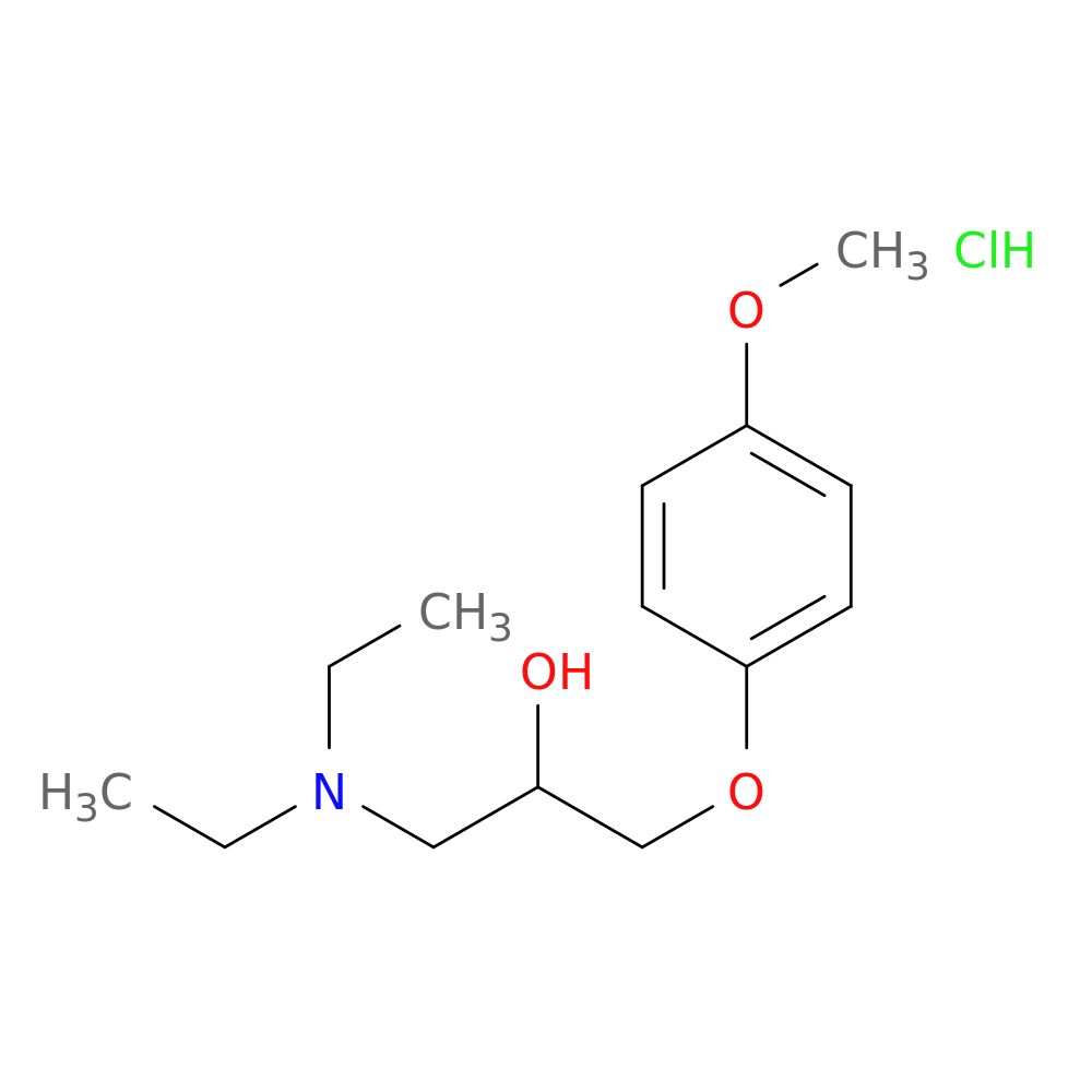 1-(DIETHYLAMINO)-3-(4-METHOXYPHENOXY)PROPAN-2-OL HYDROCHLORIDE