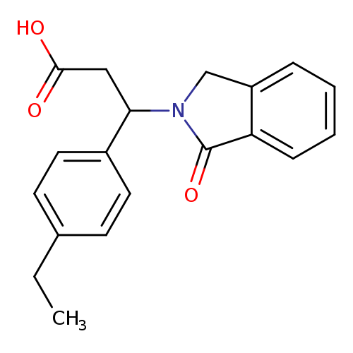 3-(4-ethylphenyl)-3-(1-oxo-2,3-dihydro-1H-isoindol-2-yl)propanoic acid