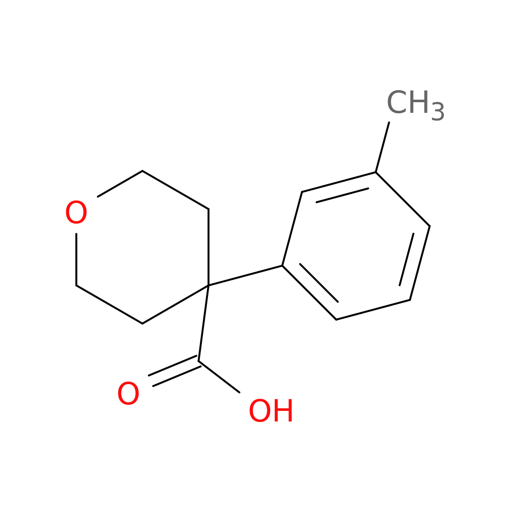 4-(3-methylphenyl)oxane-4-carboxylic acid