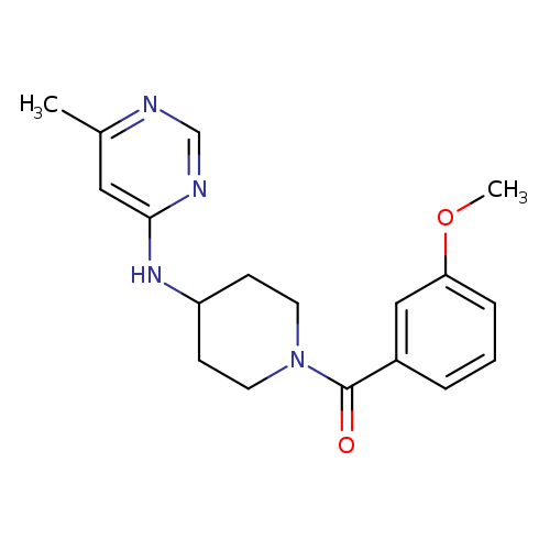 N-[1-(3-methoxybenzoyl)piperidin-4-yl]-6-methylpyrimidin-4-amine