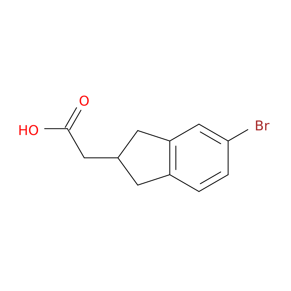 2-(5-bromo-2,3-dihydro-1H-inden-2-yl)acetic acid
