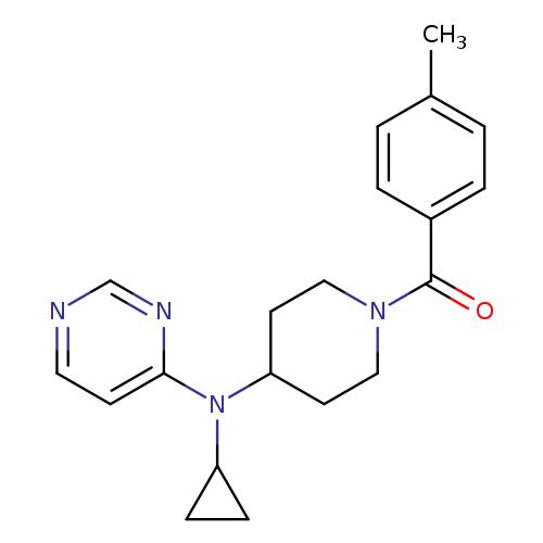 N-cyclopropyl-N-[1-(4-methylbenzoyl)piperidin-4-yl]pyrimidin-4-amine