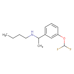 butyl({1-[3-(difluoromethoxy)phenyl]ethyl})amine
