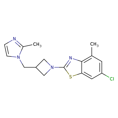 6-chloro-4-methyl-2-{3-[(2-methyl-1H-imidazol-1-yl)methyl]azetidin-1-yl}-1,3-benzothiazole