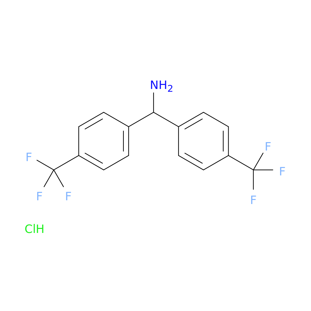 1,1-bis[4-(trifluoromethyl)phenyl]methanaminehydrochloride
