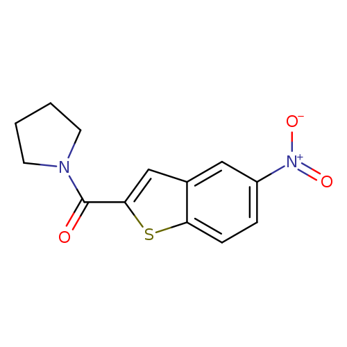 1-(5-nitro-1-benzothiophene-2-carbonyl)pyrrolidine