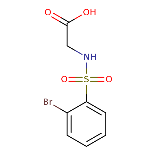 2-(2-bromobenzenesulfonamido)acetic acid