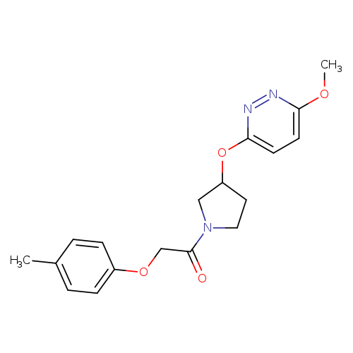 1-{3-[(6-methoxypyridazin-3-yl)oxy]pyrrolidin-1-yl}-2-(4-methylphenoxy)ethan-1-one