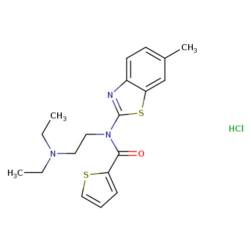 N-[2-(diethylamino)ethyl]-N-(6-methyl-1,3-benzothiazol-2-yl)thiophene-2-carboxamide hydrochloride