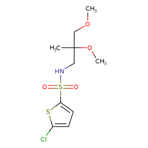 5-chloro-N-(2,3-dimethoxy-2-methylpropyl)thiophene-2-sulfonamide