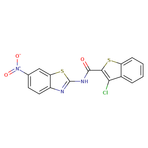 3-chloro-N-(6-nitro-1,3-benzothiazol-2-yl)-1-benzothiophene-2-carboxamide