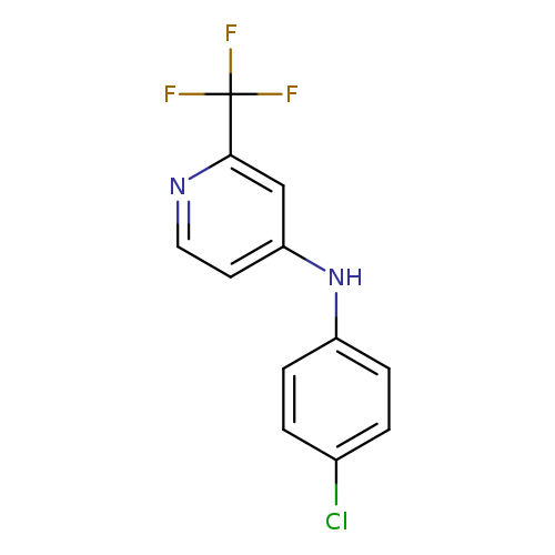 N-(4-chlorophenyl)-2-(trifluoromethyl)pyridin-4-amine
