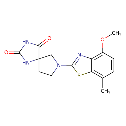 7-(4-methoxy-7-methyl-1,3-benzothiazol-2-yl)-1,3,7-triazaspiro[4.4]nonane-2,4-dione