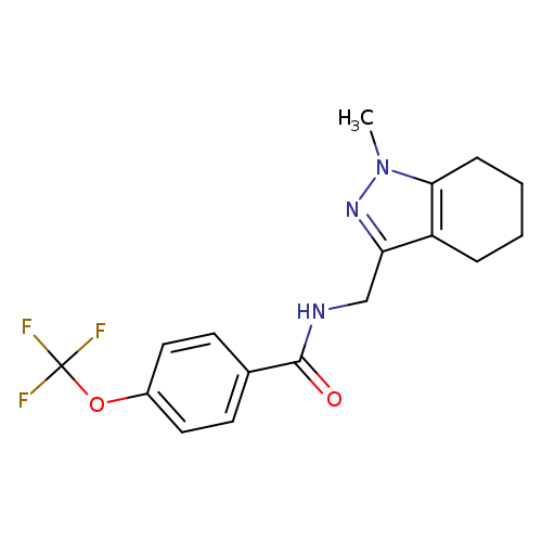 N-[(1-methyl-4,5,6,7-tetrahydro-1H-indazol-3-yl)methyl]-4-(trifluoromethoxy)benzamide