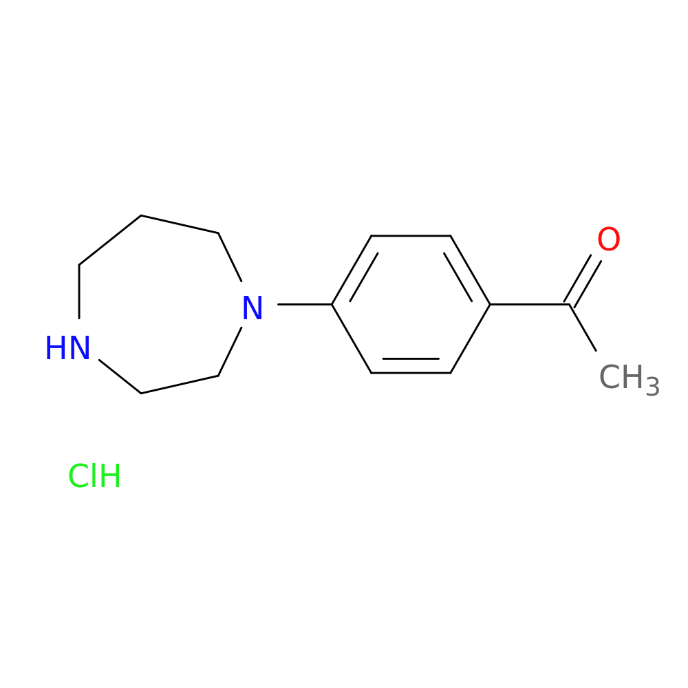 1-[4-(1,4-diazepan-1-yl)phenyl]ethan-1-one hydrochloride