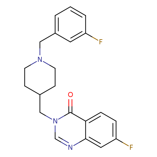 7-fluoro-3-({1-[(3-fluorophenyl)methyl]piperidin-4-yl}methyl)-3,4-dihydroquinazolin-4-one