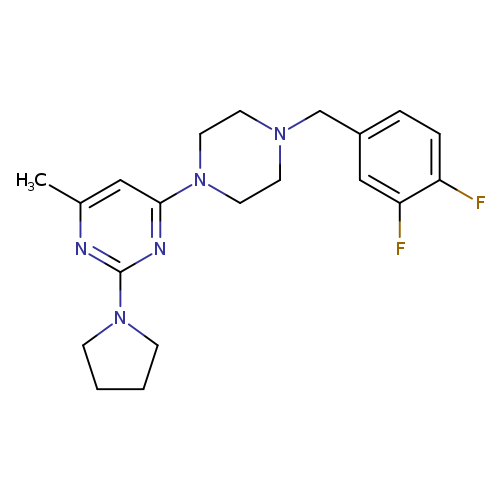 4-{4-[(3,4-difluorophenyl)methyl]piperazin-1-yl}-6-methyl-2-(pyrrolidin-1-yl)pyrimidine
