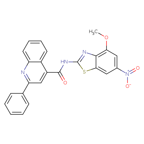N-(4-methoxy-6-nitro-1,3-benzothiazol-2-yl)-2-phenylquinoline-4-carboxamide
