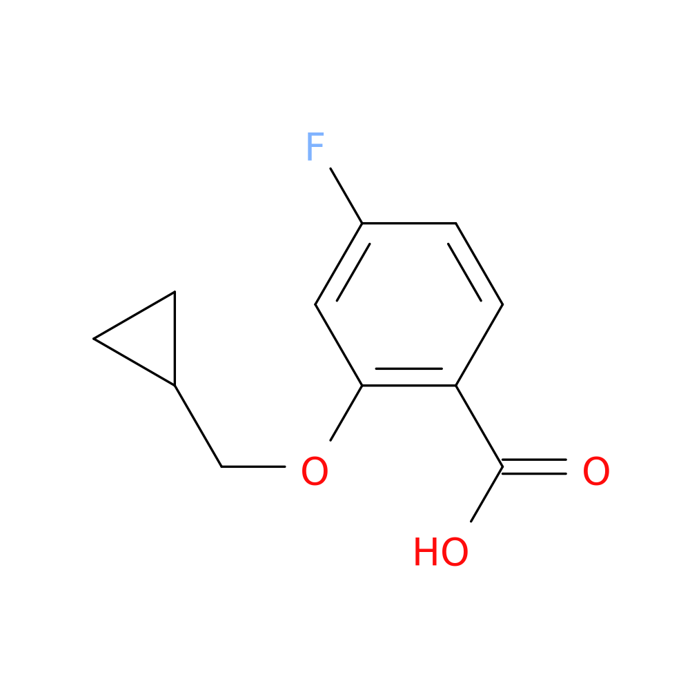 2-Cyclopropylmethoxy-4-fluoro-benzoic acid