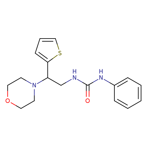 3-[2-(morpholin-4-yl)-2-(thiophen-2-yl)ethyl]-1-phenylurea