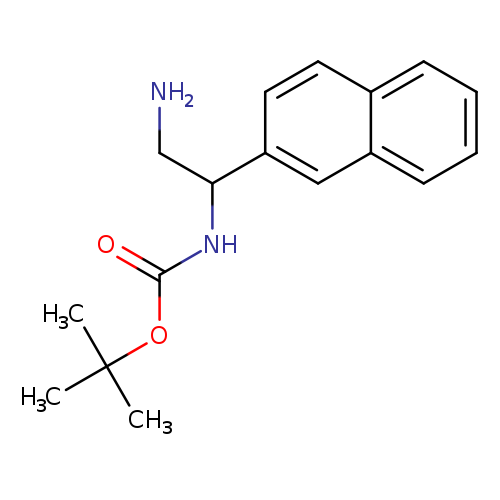 tert-butyl N-[2-amino-1-(naphthalen-2-yl)ethyl]carbamate