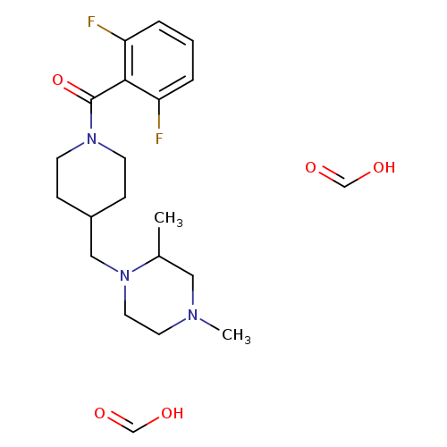 1-{[1-(2,6-difluorobenzoyl)piperidin-4-yl]methyl}-2,4-dimethylpiperazine; bis(formic acid)