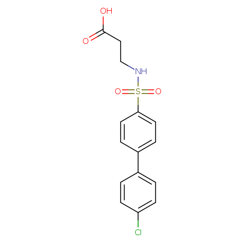 3-((4'-chloro-[1,1'-biphenyl])-4-sulfonamido)propanoic acid