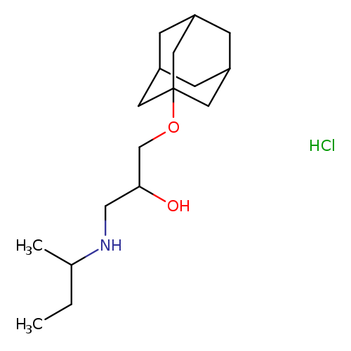 1-(adamantan-1-yloxy)-3-[(butan-2-yl)amino]propan-2-ol hydrochloride
