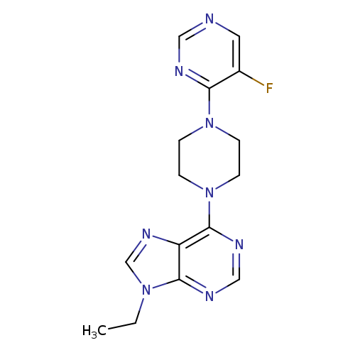 9-ethyl-6-[4-(5-fluoropyrimidin-4-yl)piperazin-1-yl]-9H-purine