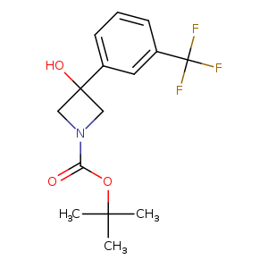 tert-butyl 3-hydroxy-3-[3-(trifluoromethyl)phenyl]azetidine-1-carboxylate