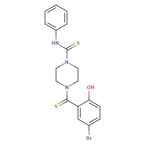 4-(5-bromo-2-hydroxybenzenecarbothioyl)-N-phenylpiperazine-1-carbothioamide