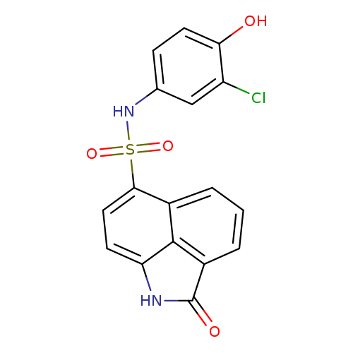 N-(3-chloro-4-hydroxyphenyl)-3-oxo-2-azatricyclo[6.3.1.0^{4,12}]dodeca-1(11),4,6,8(12),9-pentaene-9-sulfonamide