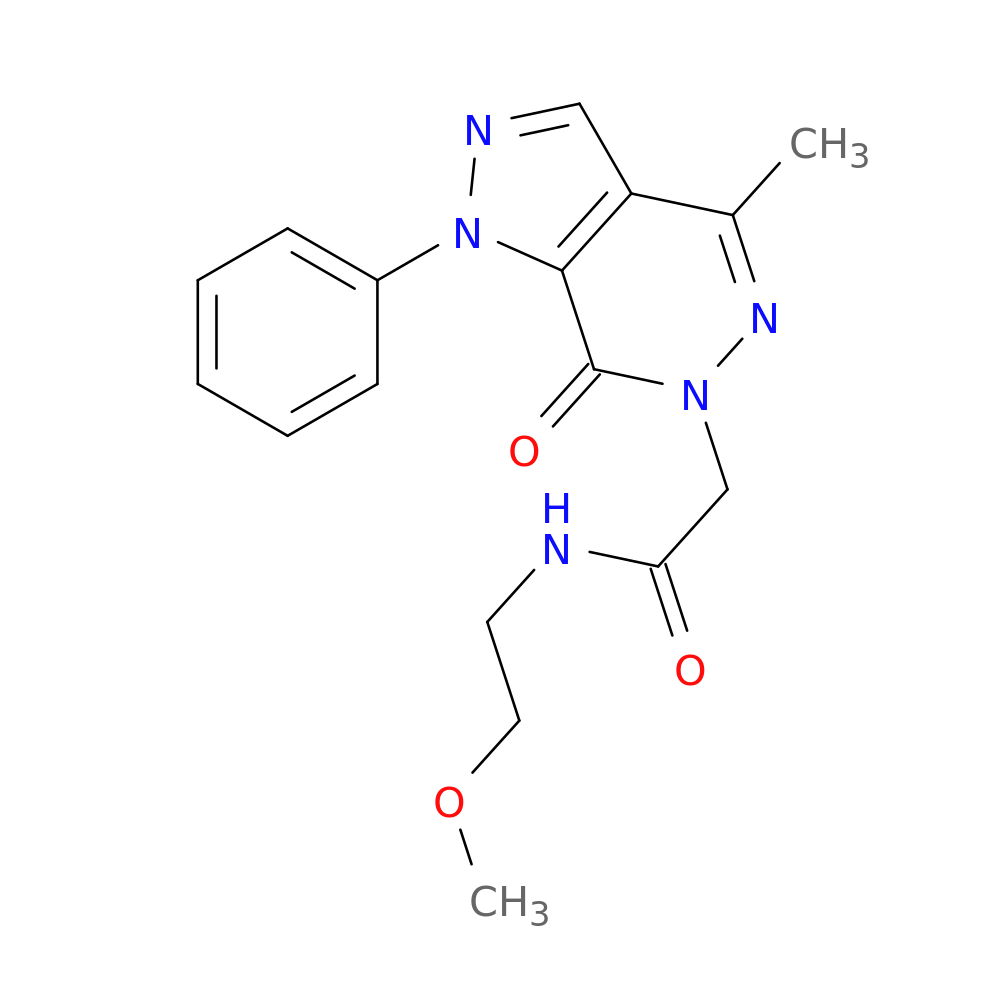 N-(2-methoxyethyl)-2-{4-methyl-7-oxo-1-phenyl-1H,6H,7H-pyrazolo[3,4-d]pyridazin-6-yl}acetamide