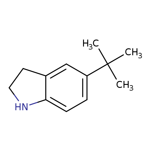 1H-Indole, 5-(1,1-dimethylethyl)-2,3-dihydro-
