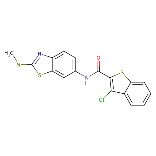 3-chloro-N-[2-(methylsulfanyl)-1,3-benzothiazol-6-yl]-1-benzothiophene-2-carboxamide