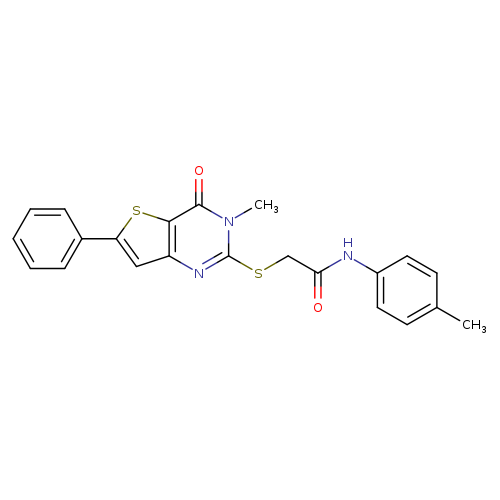 2-({3-methyl-4-oxo-6-phenyl-3H,4H-thieno[3,2-d]pyrimidin-2-yl}sulfanyl)-N-(4-methylphenyl)acetamide