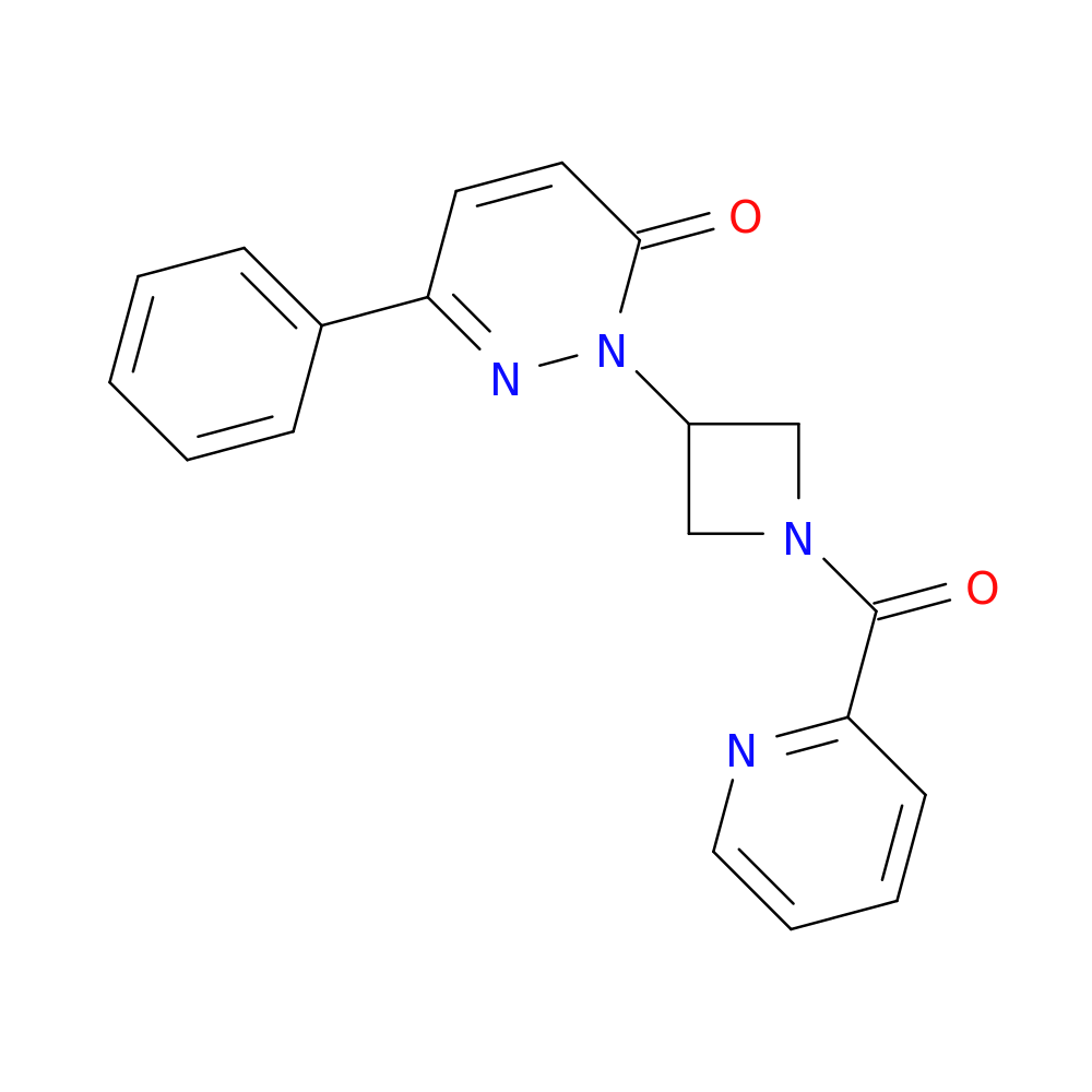 6-phenyl-2-[1-(pyridine-2-carbonyl)azetidin-3-yl]-2,3-dihydropyridazin-3-one