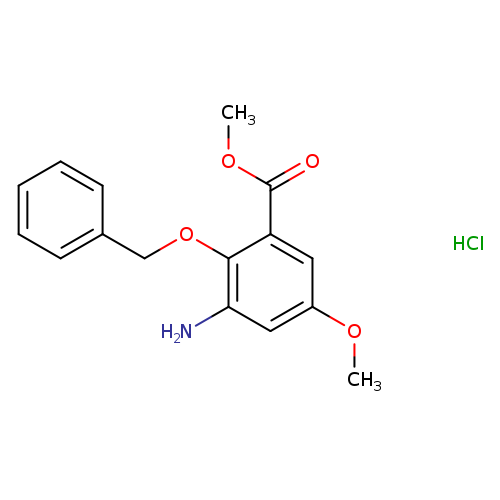 Methyl 3-amino-2-(benzyloxy)-5-methoxybenzoate hydrochloride
