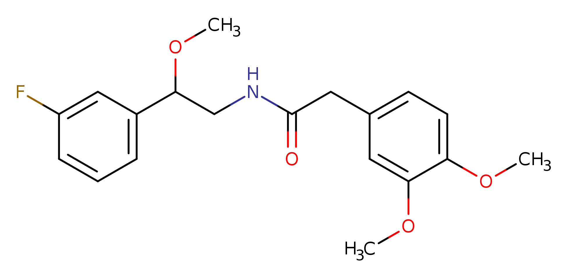 2-(3,4-dimethoxyphenyl)-N-[2-(3-fluorophenyl)-2-methoxyethyl]acetamide