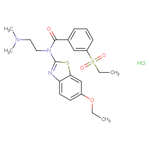 N-[2-(dimethylamino)ethyl]-3-(ethanesulfonyl)-N-(6-ethoxy-1,3-benzothiazol-2-yl)benzamide hydrochloride