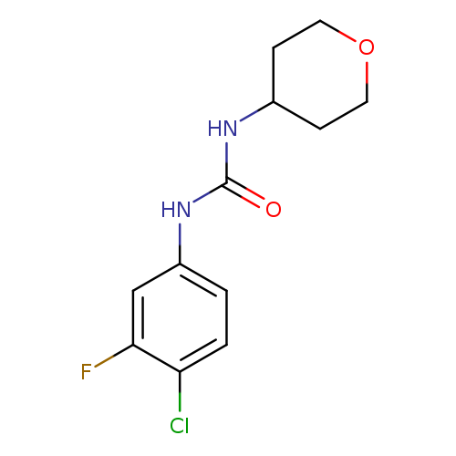 3-(4-chloro-3-fluorophenyl)-1-(oxan-4-yl)urea